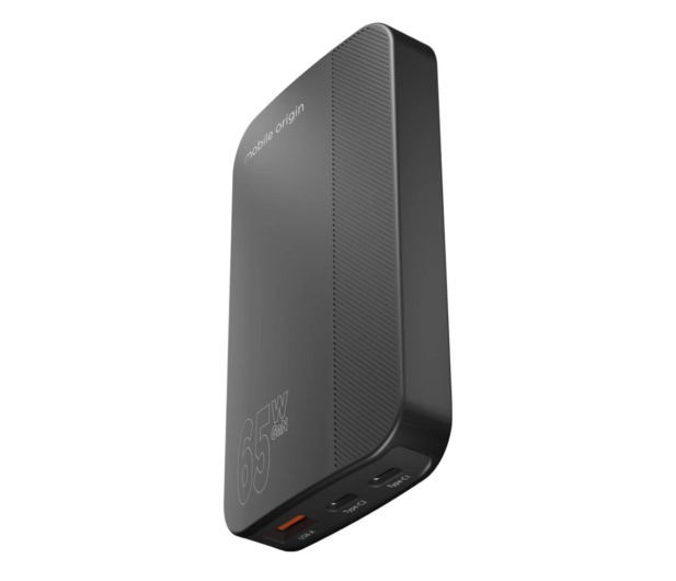 Mobile Origin 65W GaN III Slim Charger dual USB-C single USB-A black GAN-65W-SLM-BLK - 1275917 - zdjęcie 3